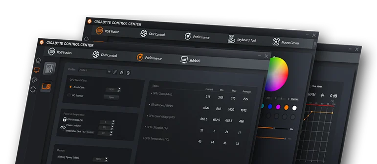 Центр управления GIGABYTE