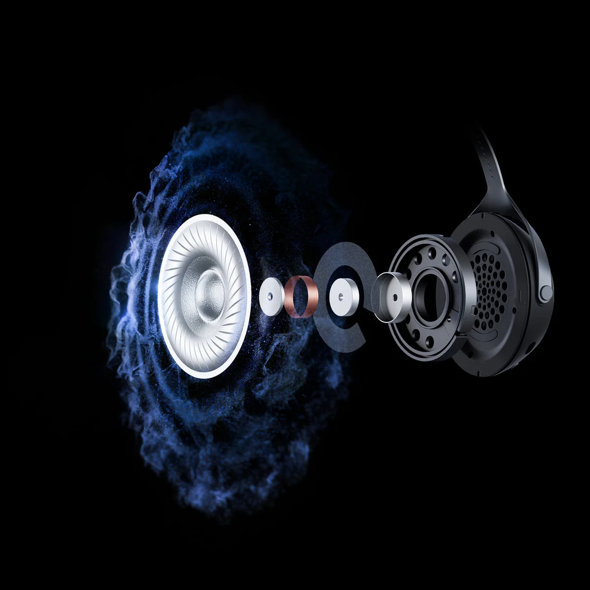 53-миллиметровые динамики с алюминиевым покрытием обеспечивают захватывающий звук