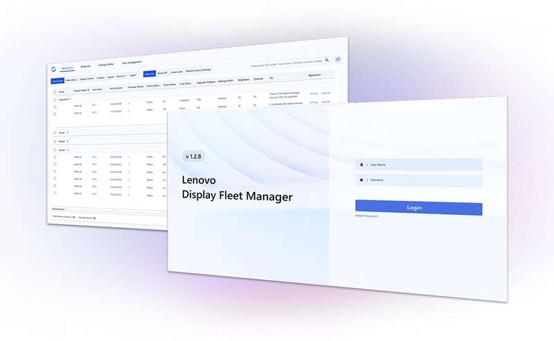 Lenovo Display Fleet Manager
