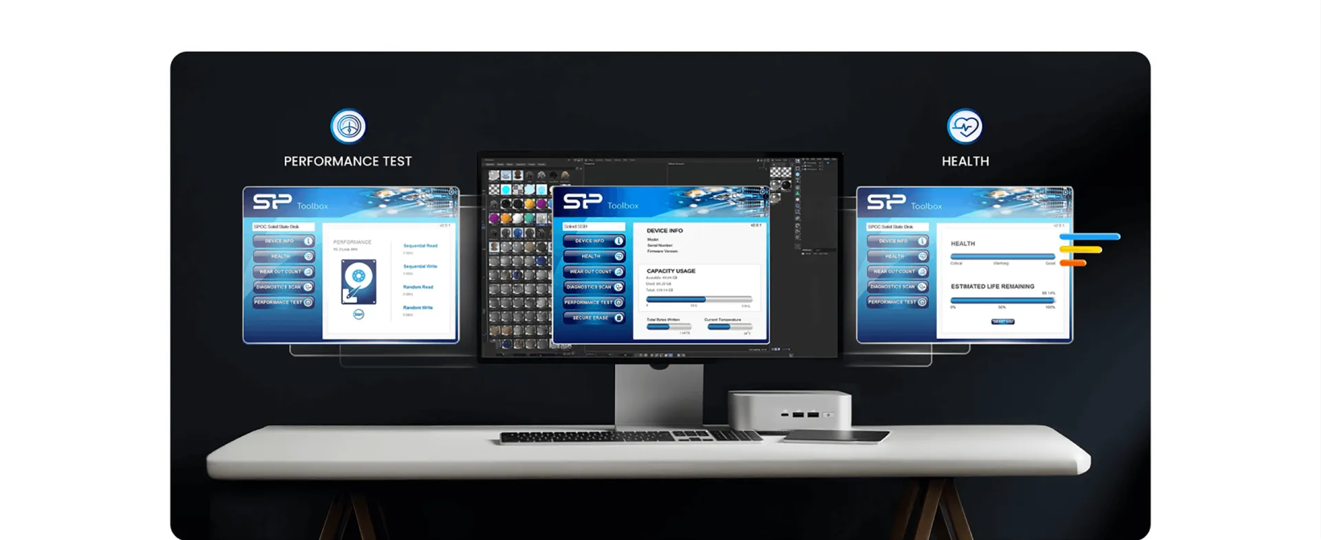 Бесплатная загрузка SSD Health Monitor — SP Toolbox