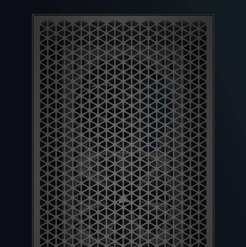 ПЕРЕДНЯЯ ПАНЕЛЬ С МОЩНЫМ ПОТОКОМ ВОЗДУХА