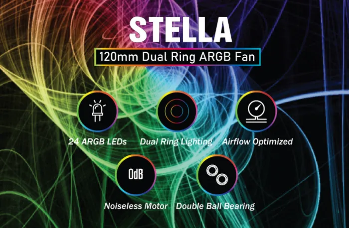 24 светодиода ARGB: яркие индивидуально настраиваемые светодиоды для потрясающе яркого RGB-освещения.