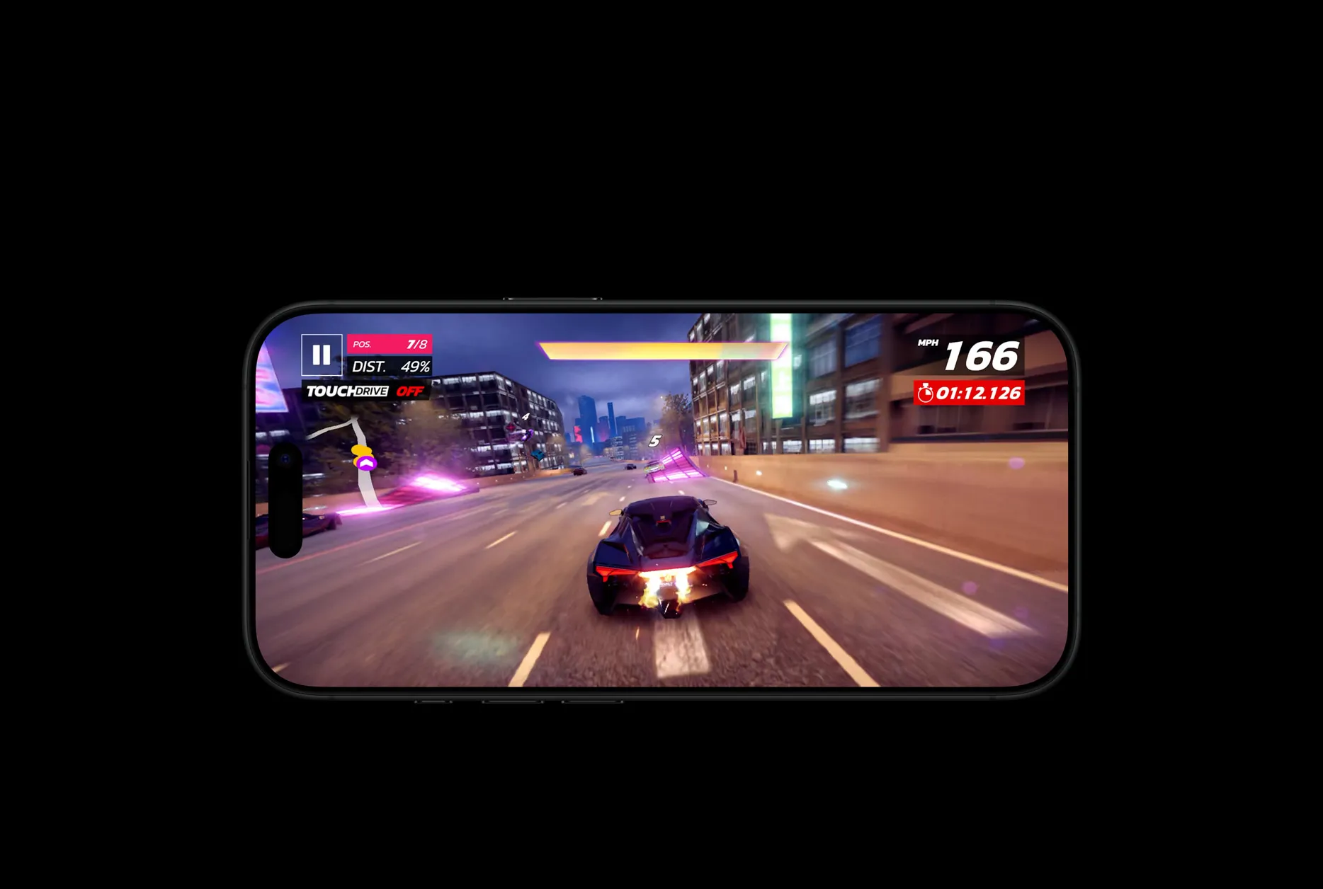 Огромный скачок в времени работы аккумулятора. Игра началась.