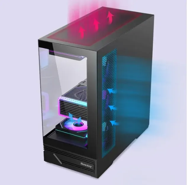 Конвективный поток через сетку Трехмерный воздушный поток