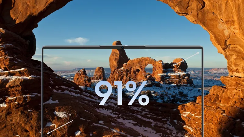 Экран с широким визуальным охватом