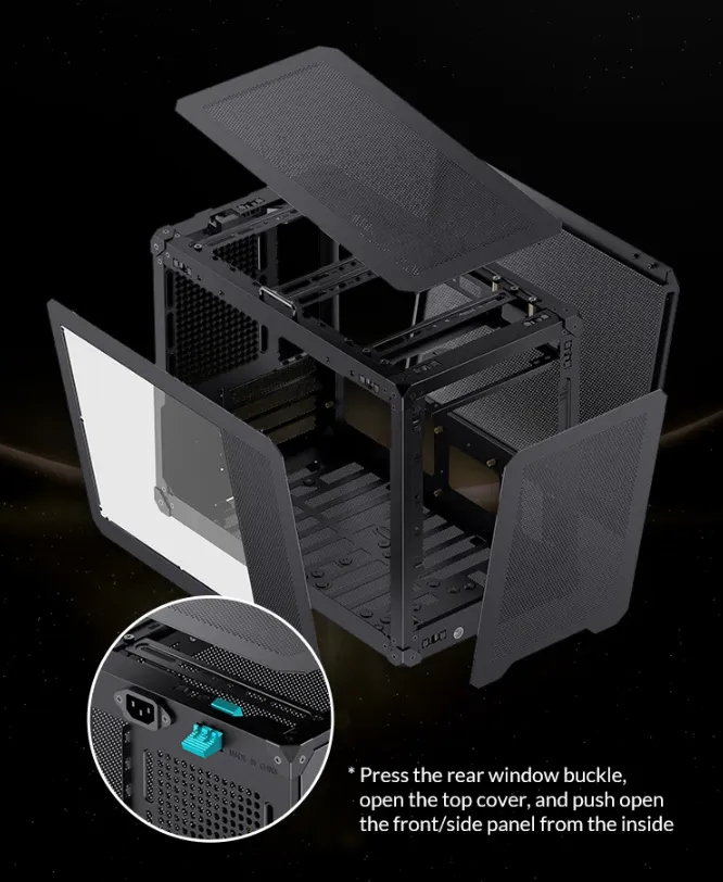 Быстрая разборка без использования инструментов с 4 сторон