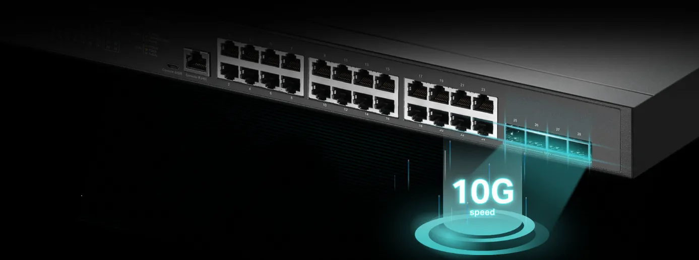 Корпоративный коммутатор с восходящим каналом 10G