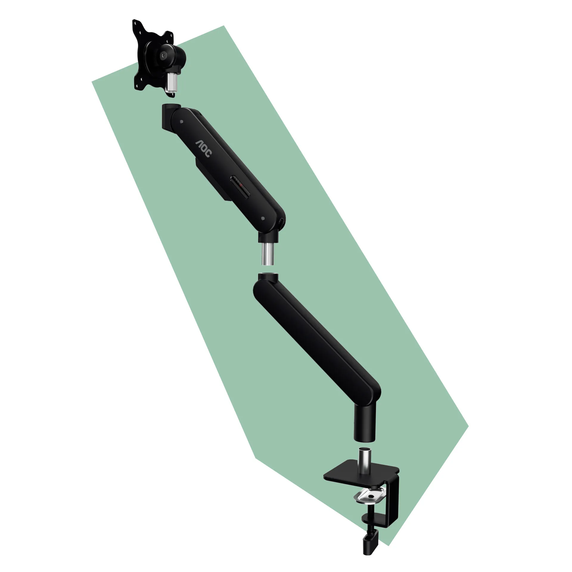 Крепление с зажимом (C-Lamp) или втулкой в отверстие столешницы (Grommet)