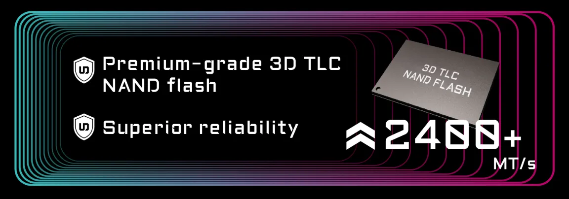 Selected High Speed 3D TLC NAND Flash (2400+ MТранзакций/с)