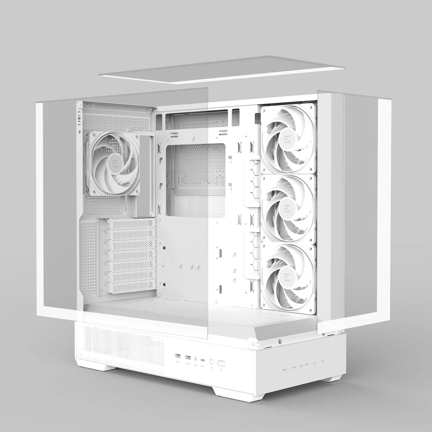 Панорамный вид без препятствий Закаленное стекло с трех сторон