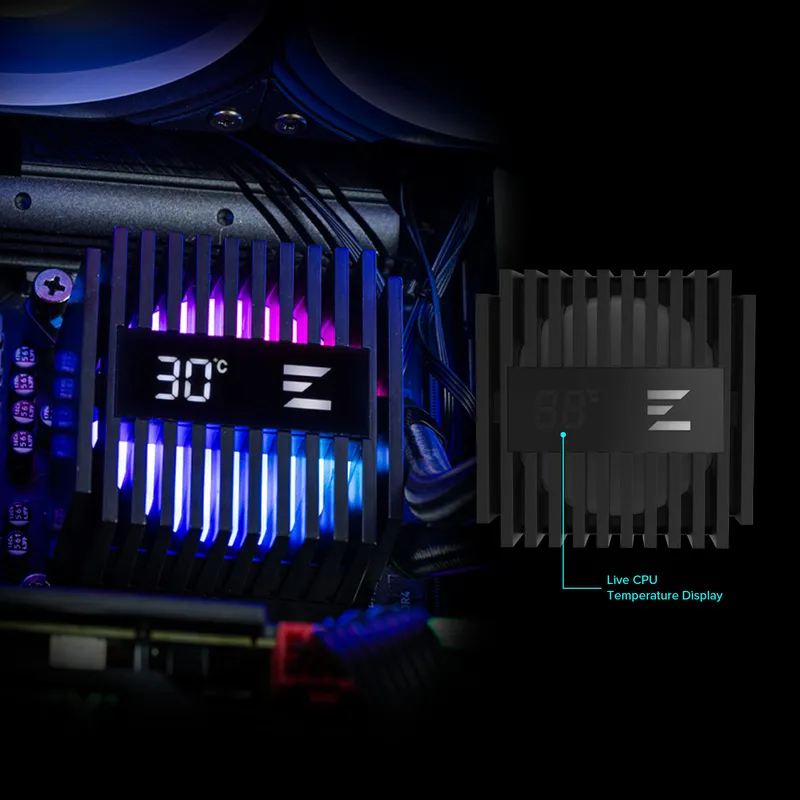 Отображение температуры процессора в реальном времени