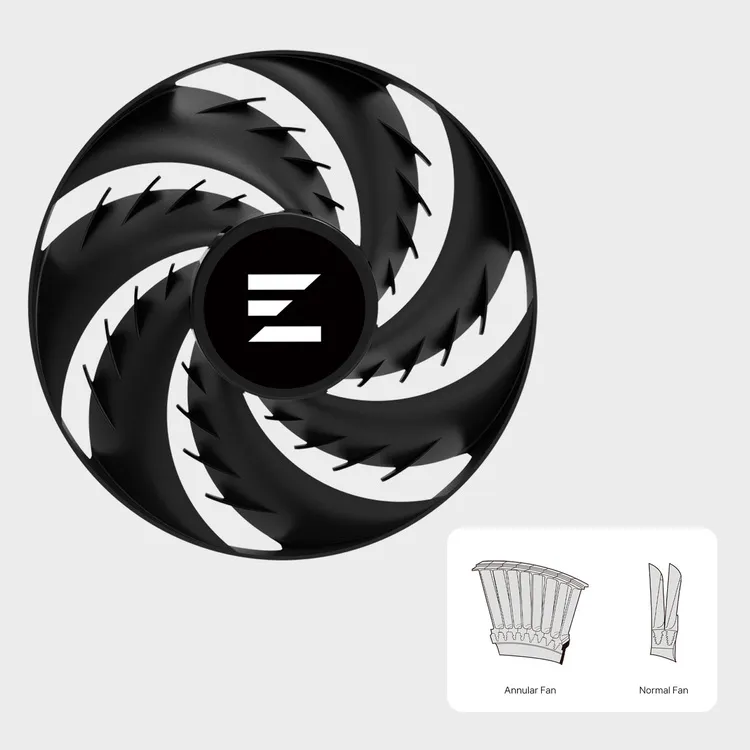 Мощный кольцевой вентилятор диаметром 120 мм