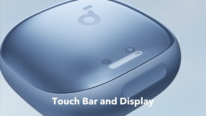 Управление с помощью сенсорной панели и дисплея.