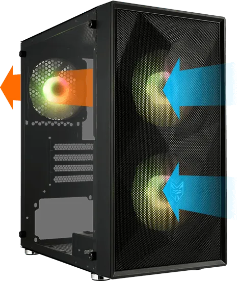 Потрясающие вентиляторы с фиксированной RGB-подсветкой (3 шт.)