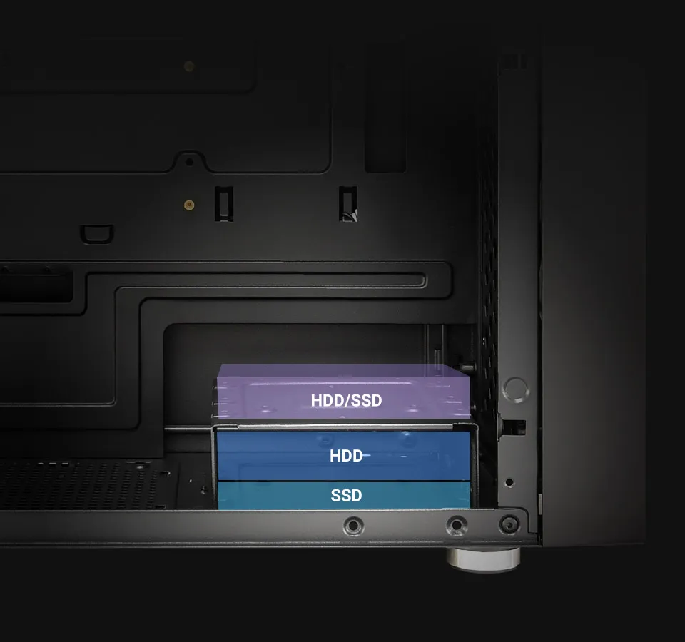 Конструкция задней панели для организации кабелей