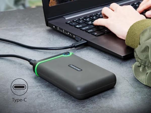Два кабеля USB Type-A и Type-C в комплекте. Широкая совместимость.