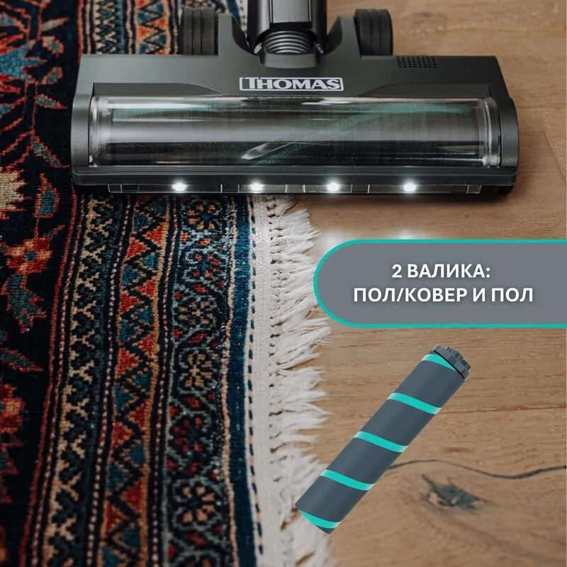Для твердых полов и ковров с коротким ворсом