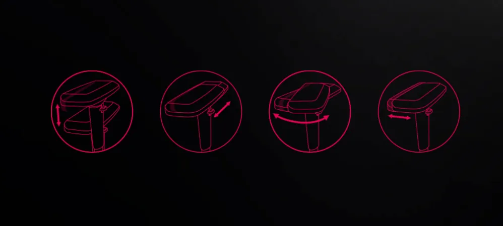 4D регулируемые подлокотники