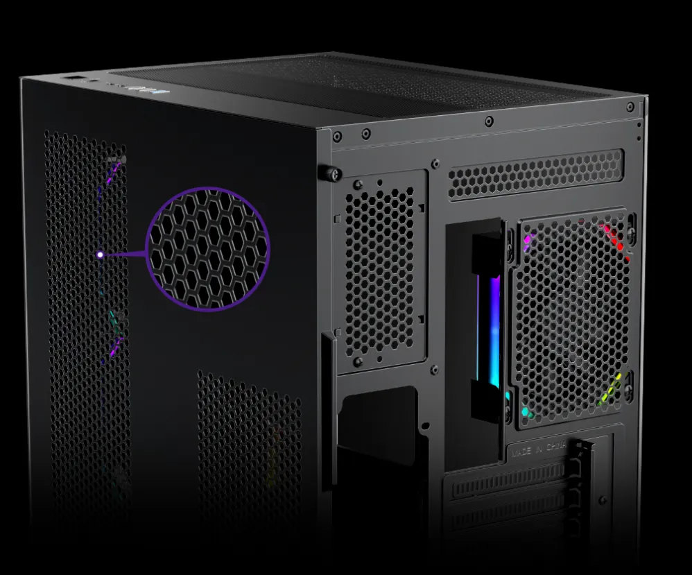 Шестиугольное вентиляционное отверстие обеспечивает максимальный поток воздуха