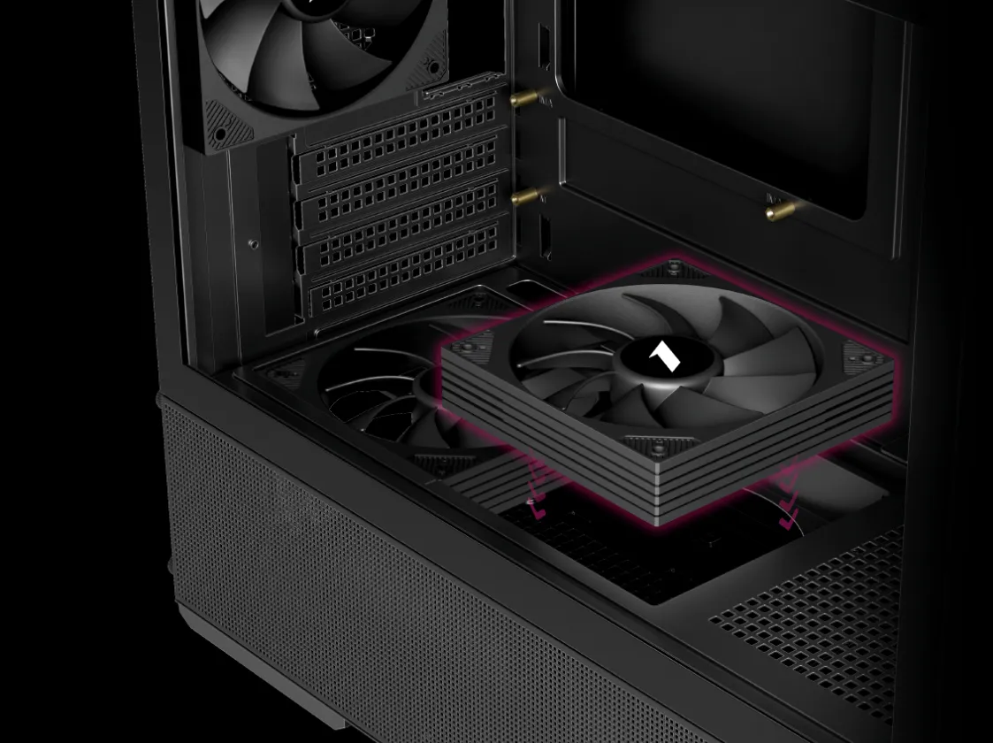 Встраиваемые крепления вентиляторов улучшают эстетику сборки