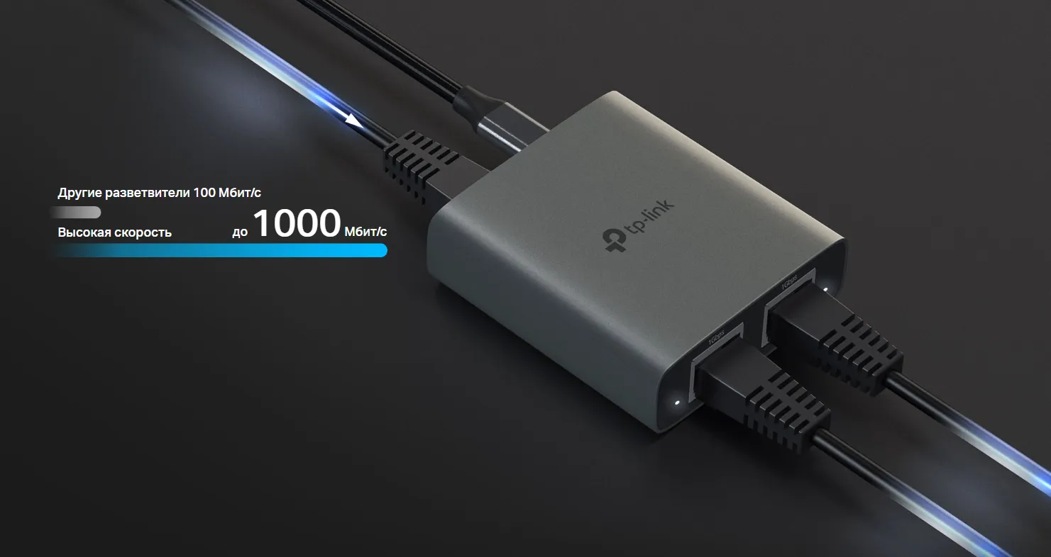 Один Eth-кабель 1000 Мбит/с: на двоих!