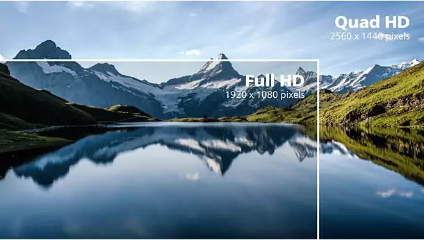Кристально чистое изображение благодаря Quad HD 2560 x 1440 пикселей