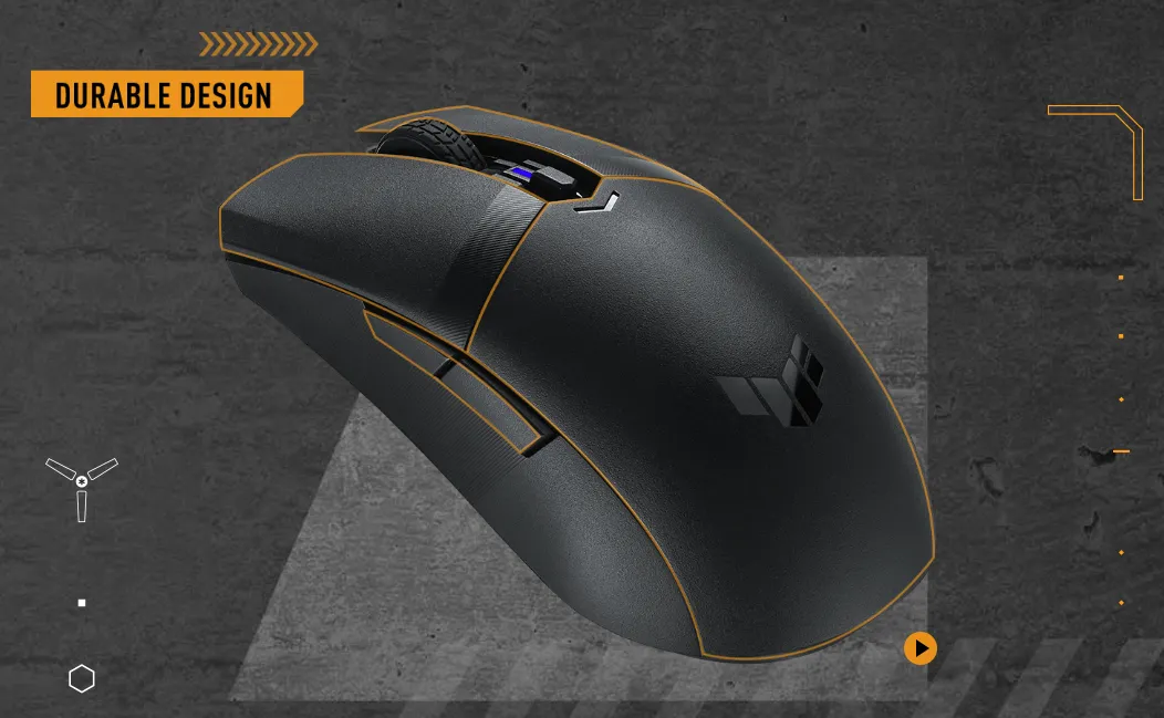 Антибактериальная верхняя крышка и боковые кнопки из PBT-пластика.