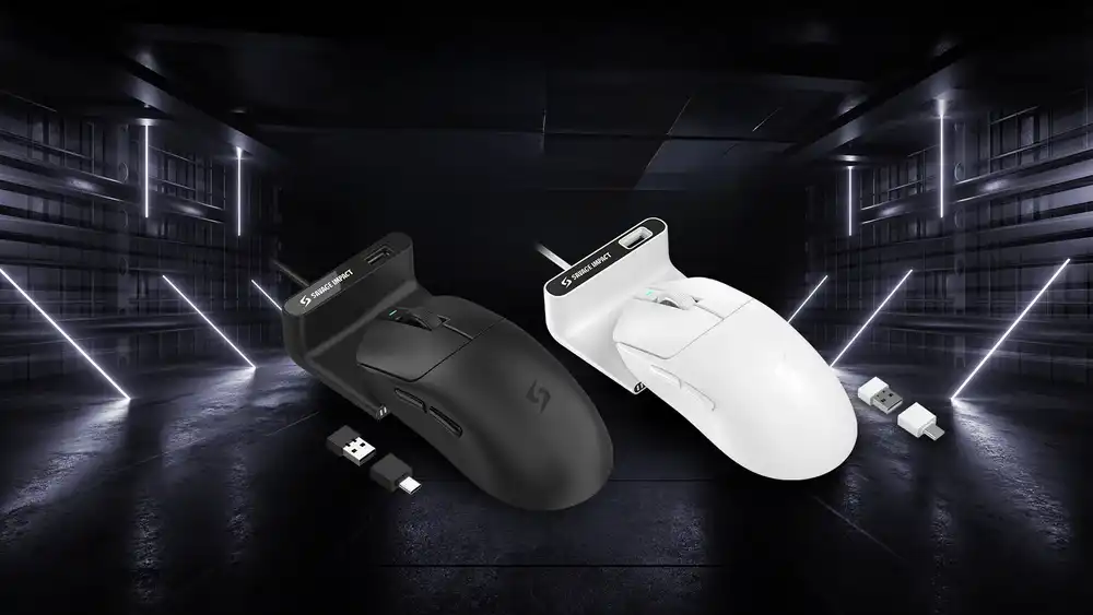 Беспроводная игровая мышь с двумя режимами подключения