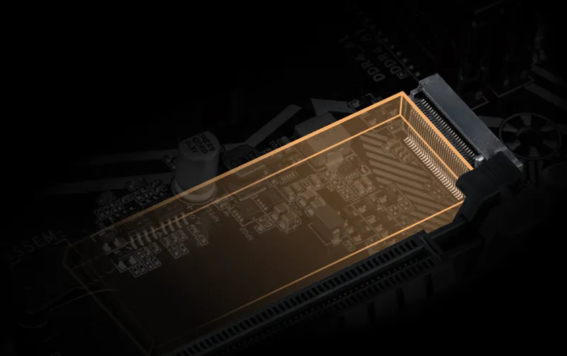 Разъем NVMe PCIe Gen 3 x4 2280 M.2