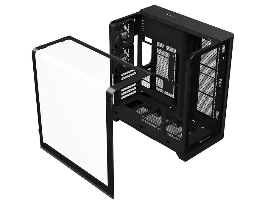 Передняя панель и левая изогнутая панель из закаленного стекла