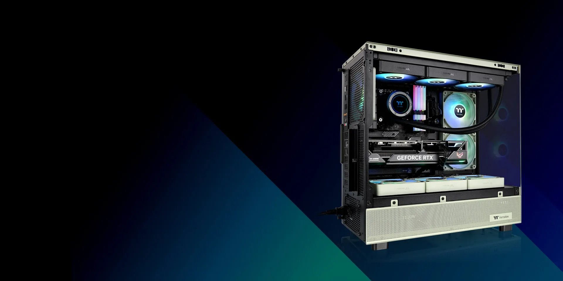 Поддерживает радиатор размером до 360 мм сверху.