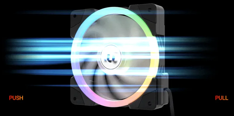 Максимальная эффективность охлаждения благодаря RGB-вентилятору