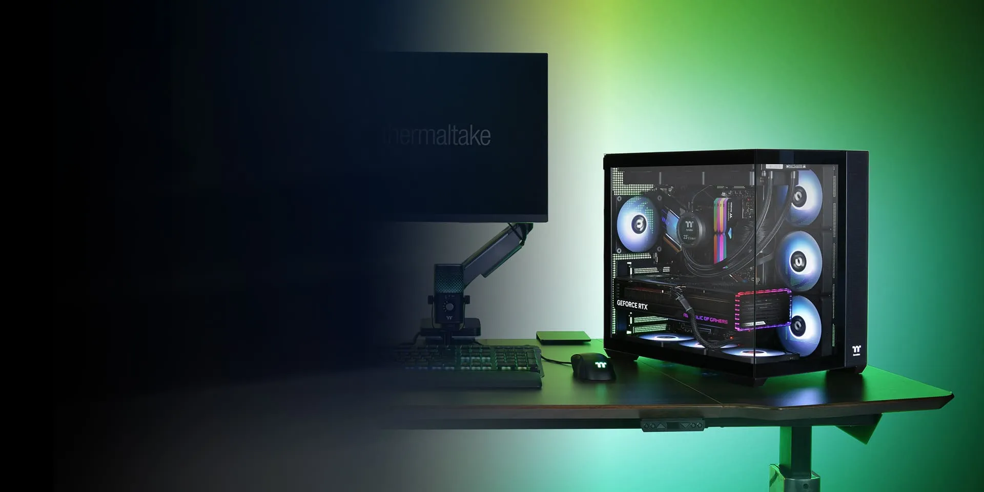 View 380 TG ARGB Mid Tower Chassis