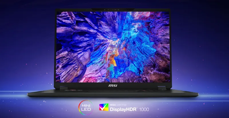 MiniLED-дисплей: 18”, 4K, 120 Гц