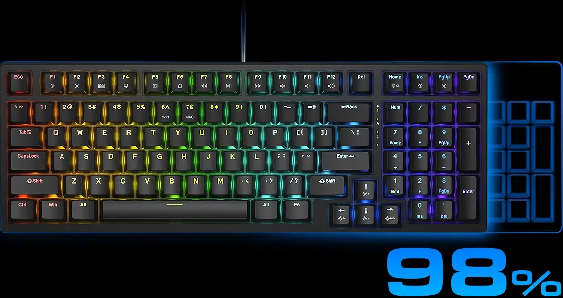 98% раскладка клавиатуры