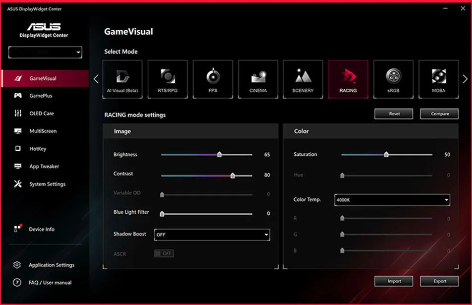 DisplayWidget Center