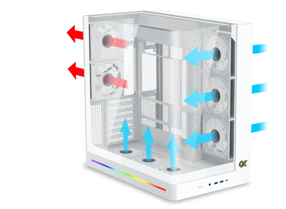 Превосходная конструкция системы вентиляции и циркуляции воздуха.