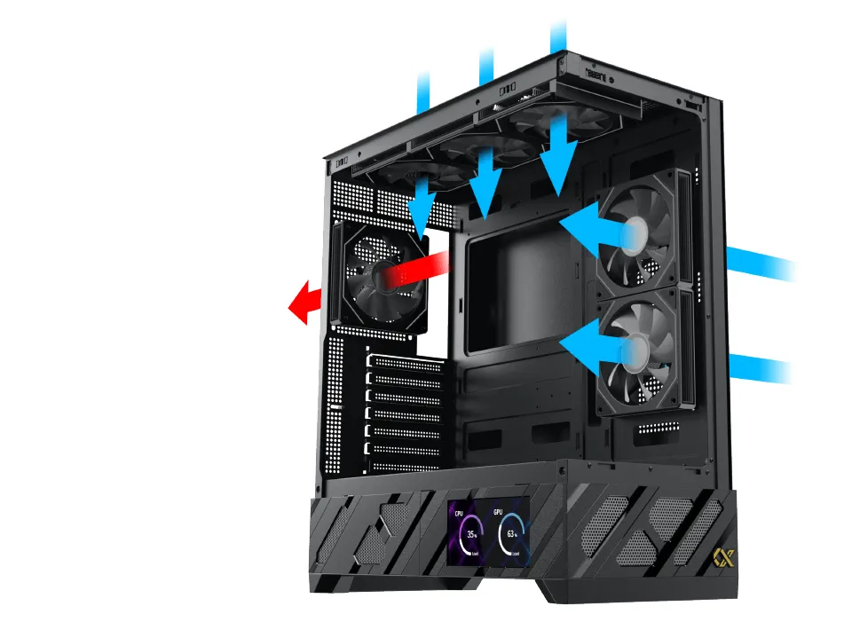 Превосходная конструкция системы вентиляции и циркуляции воздуха.