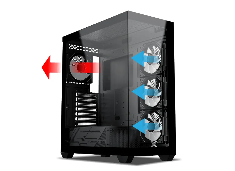 Превосходная конструкция системы вентиляции и циркуляции воздуха.