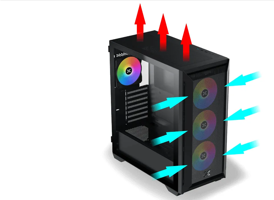 Превосходная конструкция системы вентиляции и циркуляции воздуха.
