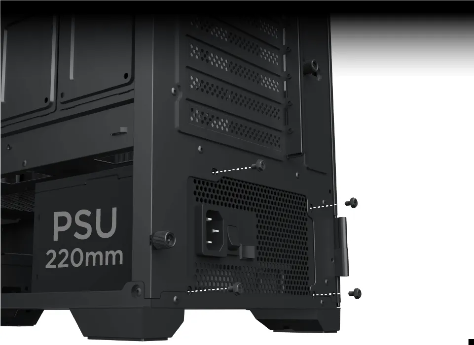 Ограничение по длине блока питания: до 220 мм.