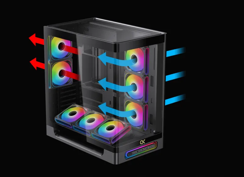 Превосходная конструкция системы вентиляции и циркуляции воздуха.