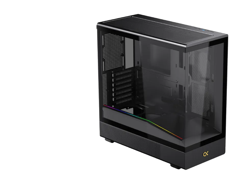 Конструкция с 2 панелями из закаленного стекла