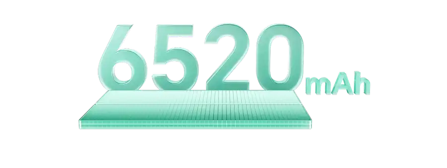 Аккумулятор большой емкости 6520 мАч, рассчитанный на длительный срок службы.