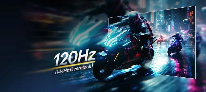Плавные игровые движения с частотой обновления 120 Гц (O/C 144 Гц)