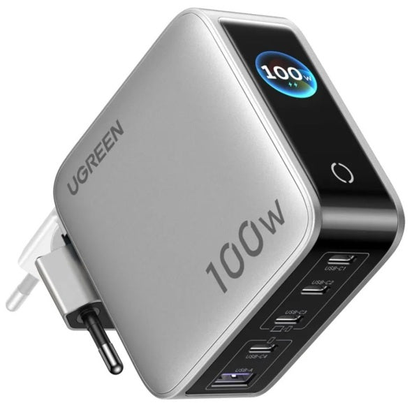 Быстрое зарядное устройство UGREEN Nexode Pro X773 мощностью 100 Вт с 5 портами GaN