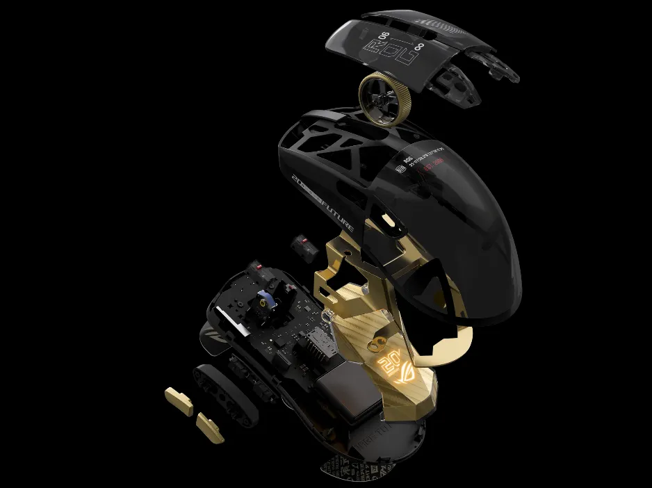 Подлинные детали с покрытием 24-каратным золотом