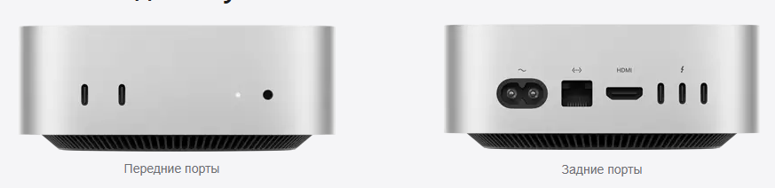 2x USB‑C Разъем для наушников 2,5-гигабитный Ethernet 3x Thunderbolt HDMI