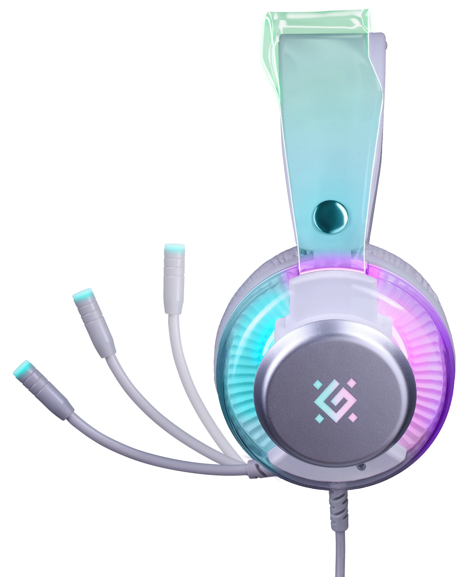 Наушники-гарнитура игровые Defender Glitch (62490) белый