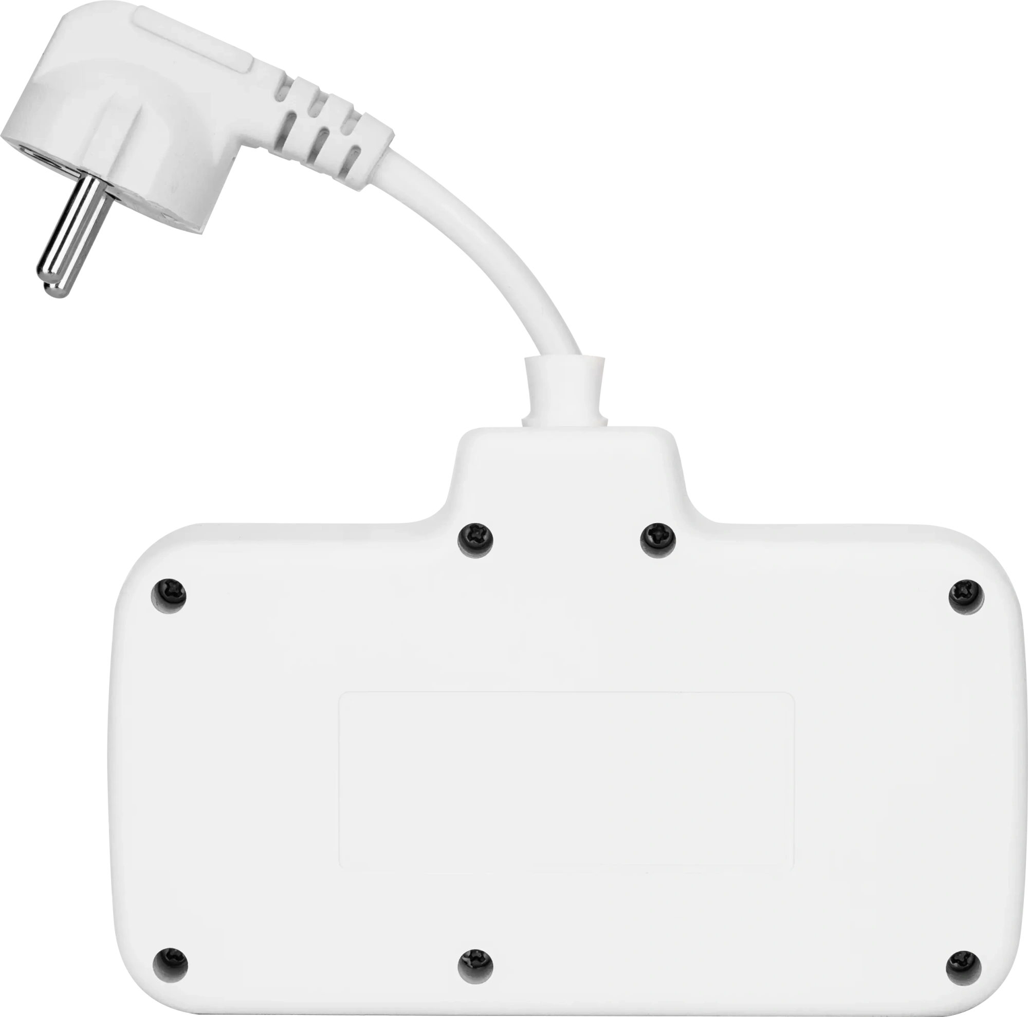 Удлинитель Defender без заземления R240 (99295) 0.2м, 2 розетки, 3xUSB, 1xType-C, белый